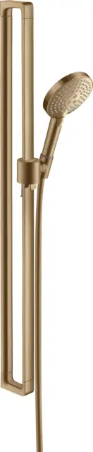 Axor Citterio E Душевой гарнитур: лейка 3 вида струи, штанга 101 см, шланг, цвет: шлифованная бронза 36735140