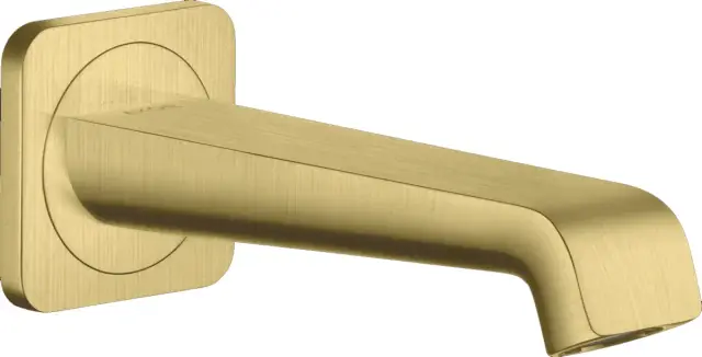 Axor Citterio E Излив настенный для ванны 18,1 см, цвет: шлифованная латунь 36425950