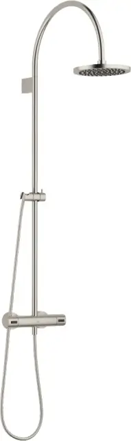 DornBracht Tara Душевая стойка, 22х54хh1,26 см, душ 22 см, шланг 175 см, цвет: сталь 34459892-06