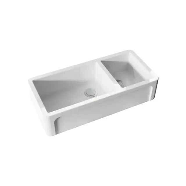 Kerasan Hannah Oxfordshire Кухонная мойка керамическая 100,3x47 см, толщина 4 см, цвет: Bianco 543001