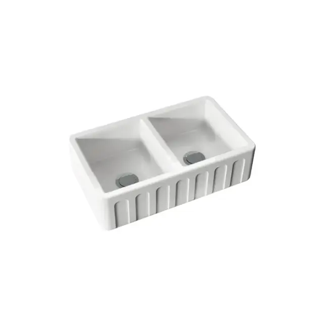 Kerasan Hannah Surrey Кухонная мойка керамическая 80x47 см, толщина 4 см, цвет: Bianco 545001