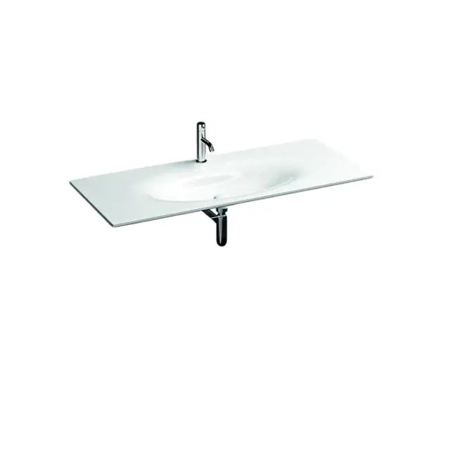 Kerasan Shape Раковина 122х52 cм, с 1 отверстием под смеситель, без перелива, цвет: Bianco 548001*1