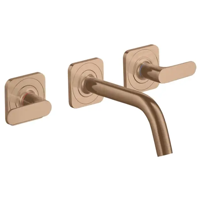 Axor Citterio M Смеситель для раковины встраиваемый внешняя часть, с д/к, цвет: шлиф. красное золото 34313310