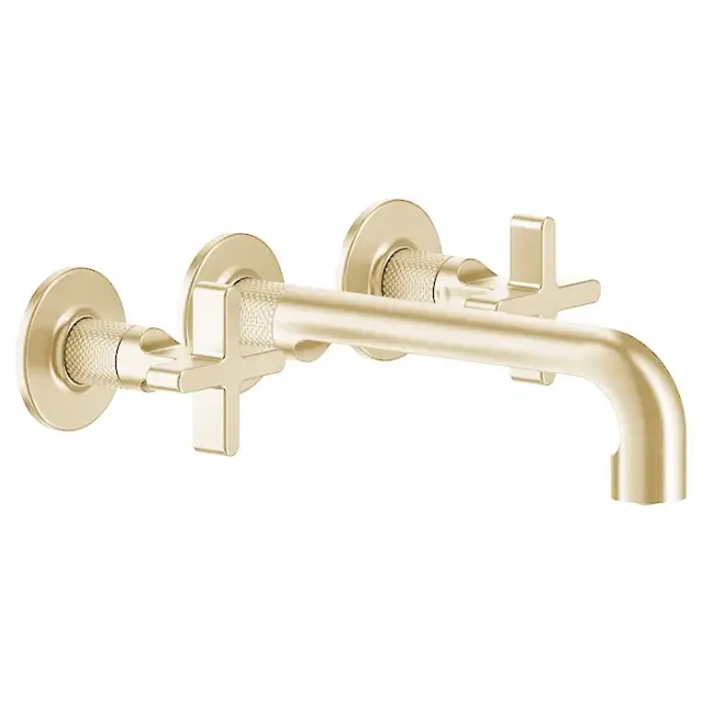 Gessi Inciso Встраиваемый смеситель для раковины с изливом 21-19 см, цвет золото 58190#246