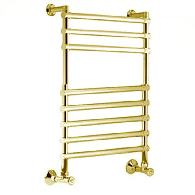 Margaroli Sole 464/8 Полотенцесушитель водяной для ГВС 53,5х76h (int 47), нижнее, цвет: brushed gold 4644708BGO