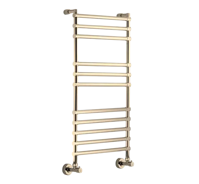 Margaroli Sole 464/11 Полотенцесушитель водяной для ГВС 53,5х107h (int 47), цвет: brushed nickel 4644711BN