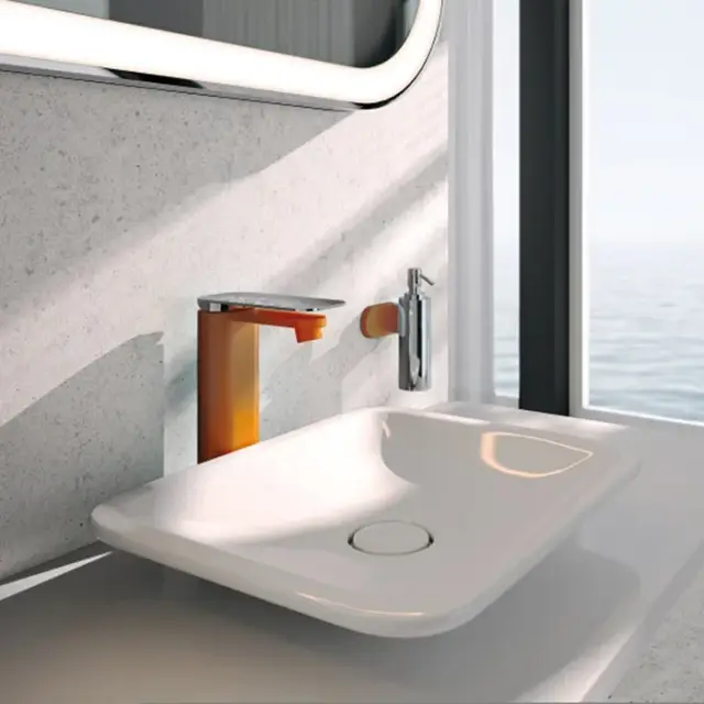 Jorger Plateau Смеситель для раковины, с декором, цвет: orange/хром 630.10.332.930