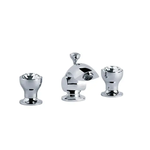 Jorger Palazzo Crystal Смеситель для маленькой раковины, на 3 отверстия, цвет: хром 605.30.200.000