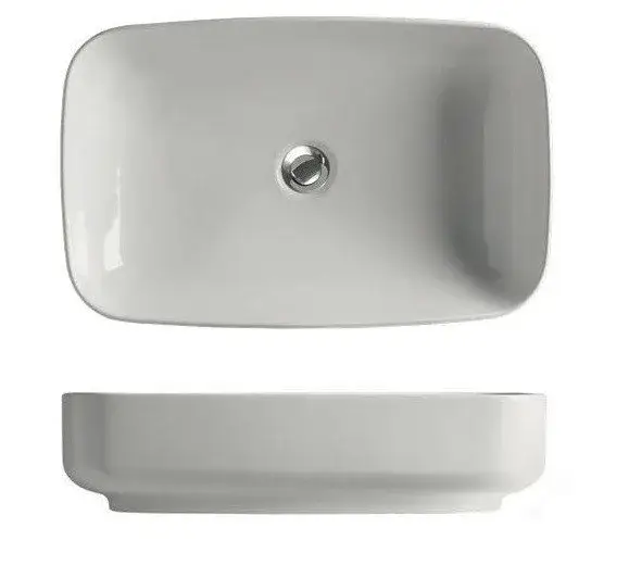 Kerasan Tribeca Раковина встраиваемая сверху/накладная 60х38 см, цвет: Bianco 514301