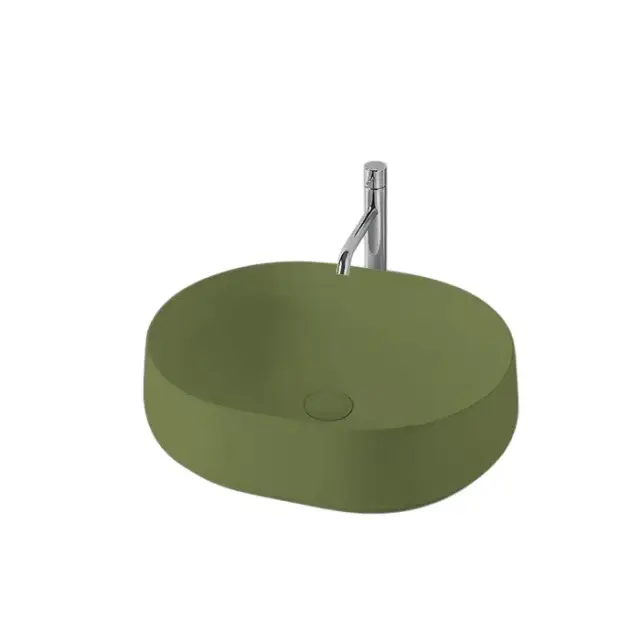 Kerasan F10 Раковина чаша 56x44x15,5h см, без перелива, цвет: Verde matt 460511
