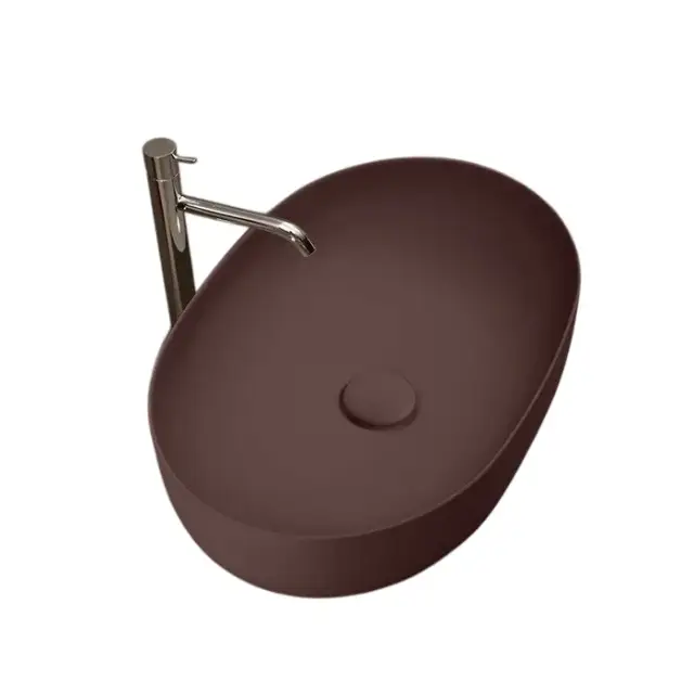 Kerasan Nolita Раковина чаша 60x40x15h см, без перелива, цвет: Borgogna matt 534375