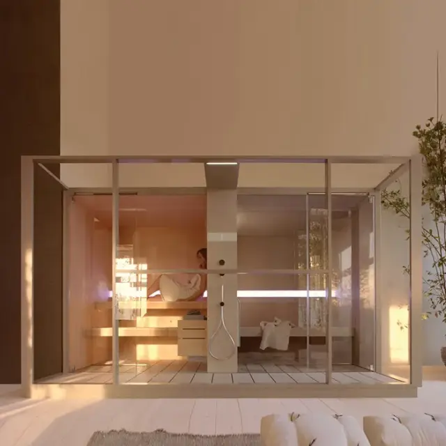 Effegibi Logica Spa Filo Сауна&Хаммам 373x250xh217 см, в нишу, цвет Stone LO 11 03 0006