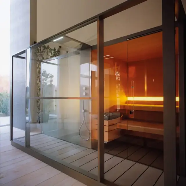 Effegibi Logica Spa Сауна&Хаммам 373x171h217 см, пристенная, цвет Soft Sand LO 41 01 0001