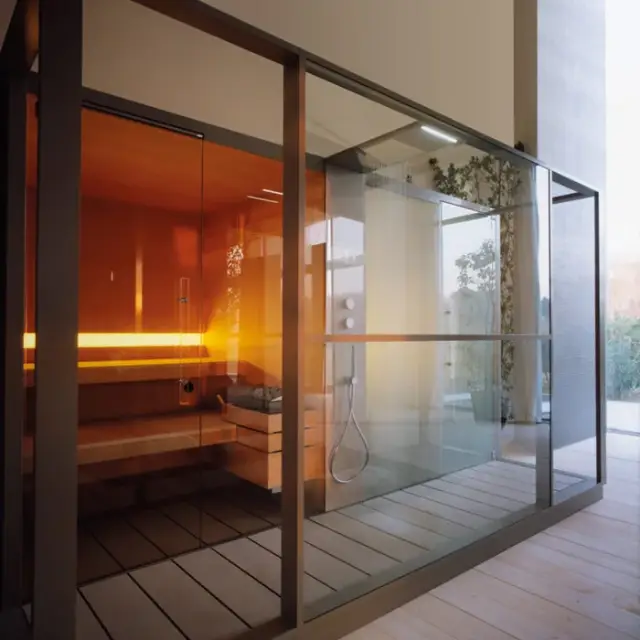 Effegibi Logica Spa Сауна&Хаммам 373x171h217 см, в нишу, цвет Stone LO 41 03 0005