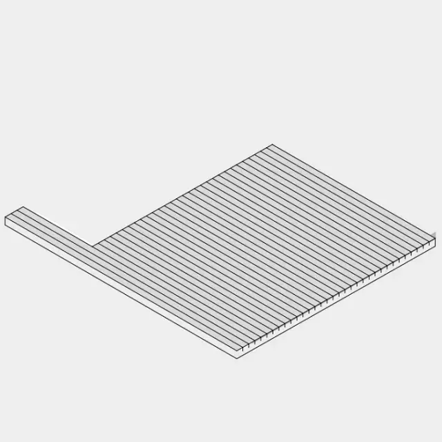 Effegibi BodyLove Поддоны для сауны, материал канадский хемлок, левый угол/полуостров AS 20 00 0413