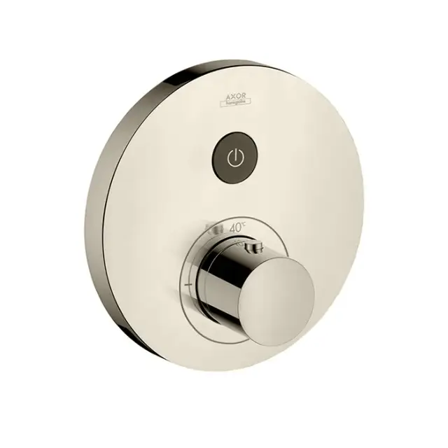 Axor Shower Select Термостат для душа встраиваемый, запорный вентиль, цвет: шлифованный никель 36722820