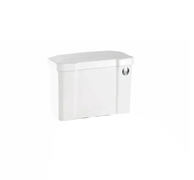 Burlington Regal Бачок с кнопкой и сливным механизмом, цвет: белый/хром глянцевый C2