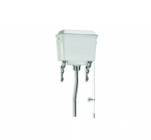 Burlington Classic Бачок слива высокий с механизмом и цепочкой, цвет: белый глянцевый T59 WHI
