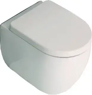 Kerasan Flo Унитаз приставной 52x36 см, с креплением, без сидения, цвет: Bianco lucido 311601