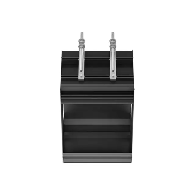 Gessi Binario Профиль линейный 25 cм, для 1 модуля, установка Shift-Fix, цвет: matte black 61002#299