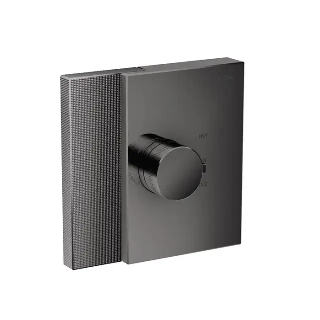 Axor Edge Термостат для душа встраиваемый HighFlow, внешняя часть, цвет: полированный черный хром 46741330