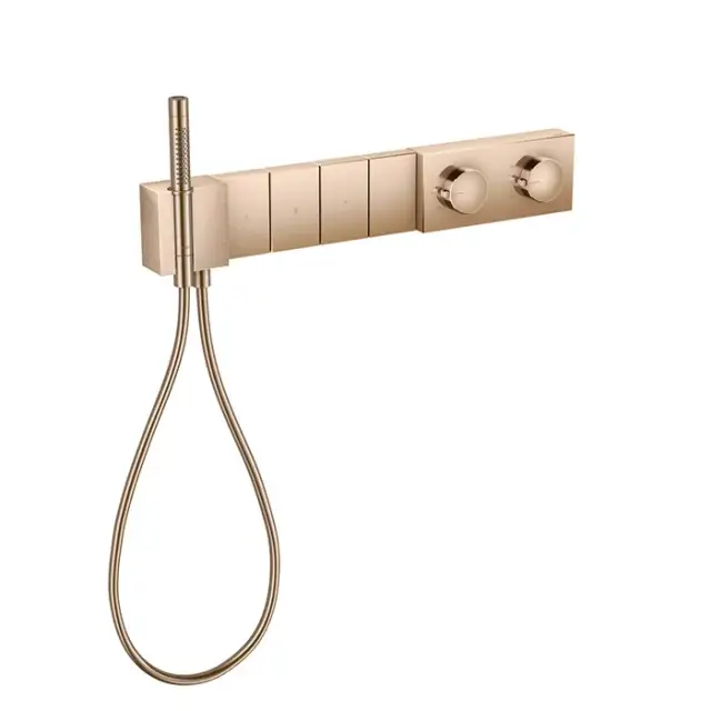 Axor Edge Термостат для ванны встраиваемый, 4 потребителя, цвет: полированное розовое золото 46721300