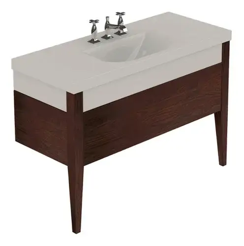 Kerasan Bentley Тумба под раковину 120х50x79h см, в комплекте с 2-мя ножками, цвет: темный ясень 917347