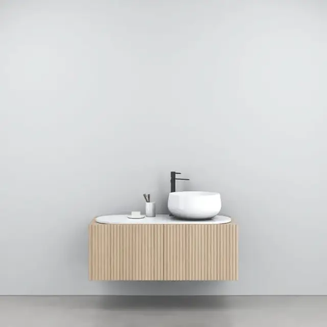 Cielo Delfo Тумба с дверцей, с отверстиями, цвет: Rovere Sbiancato DECDERS