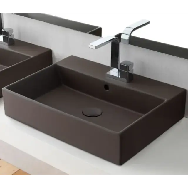 Cielo Smile Раковина подвесная 60х46хh13 см, 1 отв, цвет: cacao SMLAA60CA