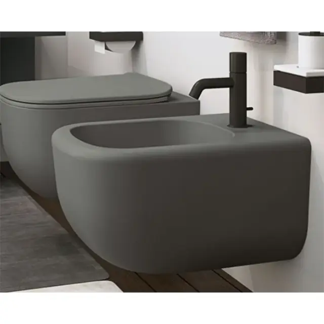 Cielo Era Биде подвесное 36,5x53xh30 см, с 1 отв. под смеситель, цвет: Basalto ERBS.BA