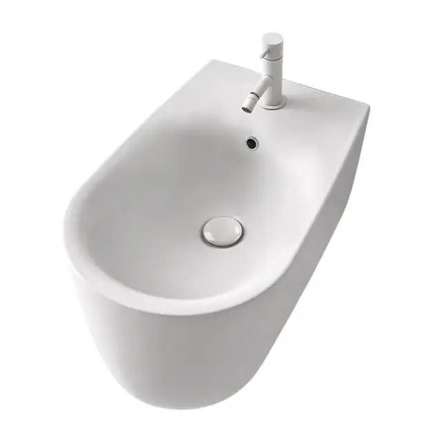 Kerasan Nolita Биде подвесное 55x35 см, с 1 отвер. под смеситель, с креп. и перел, цвет: Bianco matt 532530*1