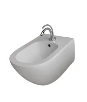 Kerasan Aquatech Биде подвесное 55x36,5 см, с 1 отверстием под смеситель, без сифона, цвет: Bianco 372401*1