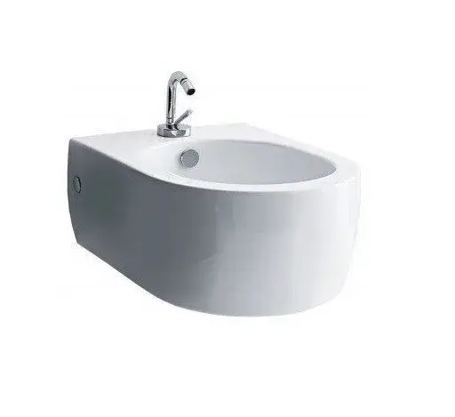 Kerasan Flo Биде подвесное 50x36 см, с 1 отвер. под смеситель, креплением и переливом, цвет: Bianco 312501*1