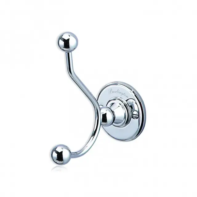 Burlington Classic Крючок для полотенец двойной, подвесной, цвет: хром глянцевый A4 CHR