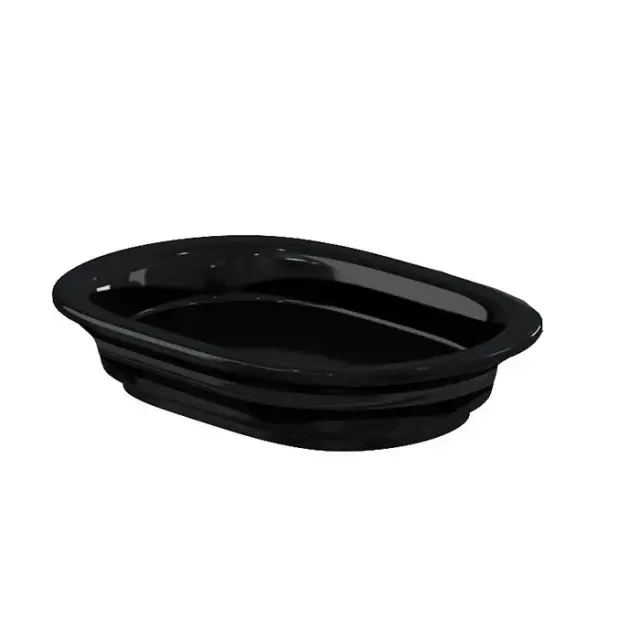 Burlington Arcade Мыльница с керамической чашей, подвесная, цвет: черный глянцевый BX24