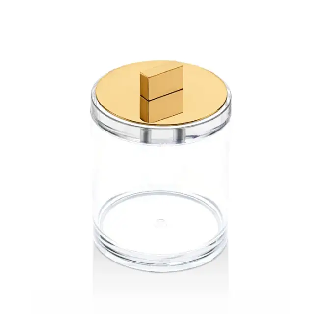 Decor Walther Sky DMD M Баночка универсальная 9.5x12 см, с крышкой, акрил, цвет золото 0980920