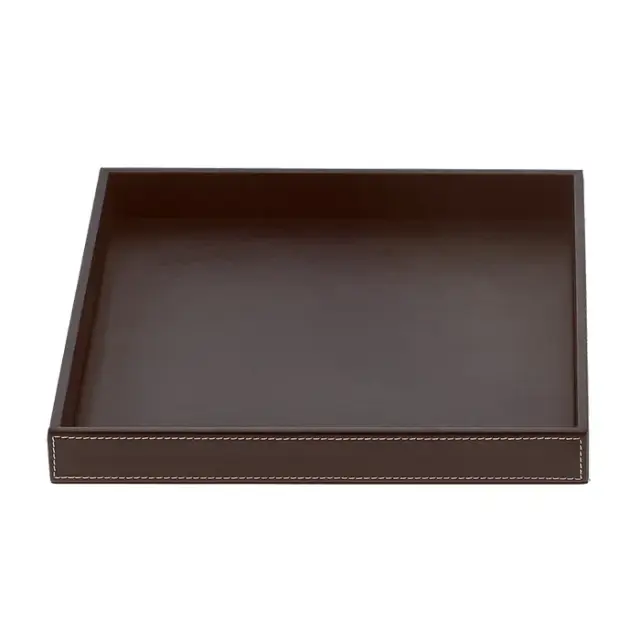 Decor Walther Brownie Tab S Лоток универсальный 12.5x9.5 см, цвет: темно-коричневая кожа 0931090