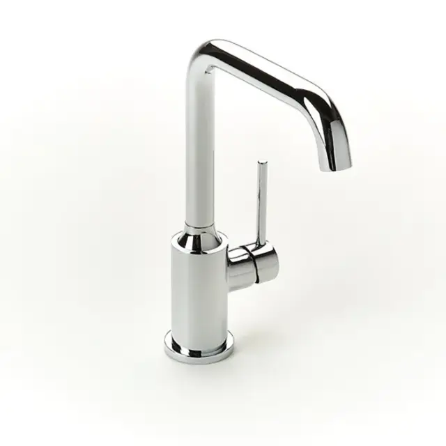 Burlington Crosswater Смеситель для раковины на 1 отверстие, излив 20h см, цвет: хром глянец R-17-01-PC