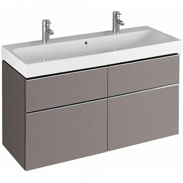 Geberit ICon Тумба 119х62х47,7 см, с четырьмя выдвижными ящиками, цвет: платиновый 840422000