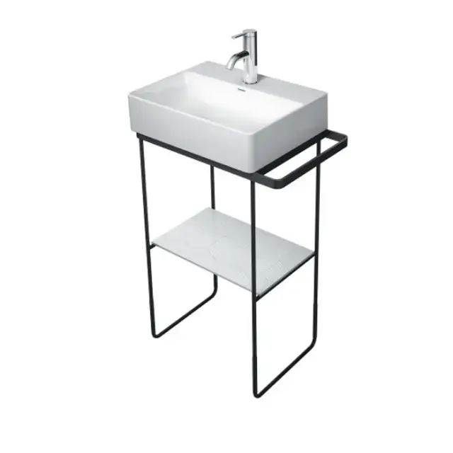 Duravit DuraSquare Стеклянная полка в Металлическая консоль для раковины 073245, White 0099668300