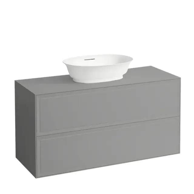 Laufen New Classic База под рак. подв., 118х45хh60 cм, 2 ящика, цвет серый 4.0602.2.085.627.1