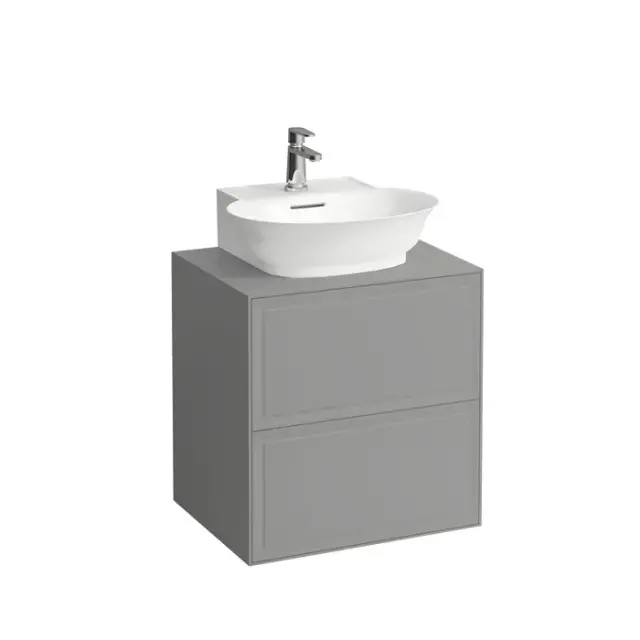 Laufen New Classic База под рак. подв., 58х45хh60 cм, 2 ящика, цвет серый 4.0600.4.085.627.1