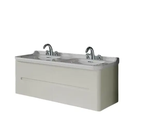 Kerasan Waldorf Тумба под раковину на 150 см, подвесная 144x51x50h см, с 4мя ящ., цвет: Bianco matt 925430