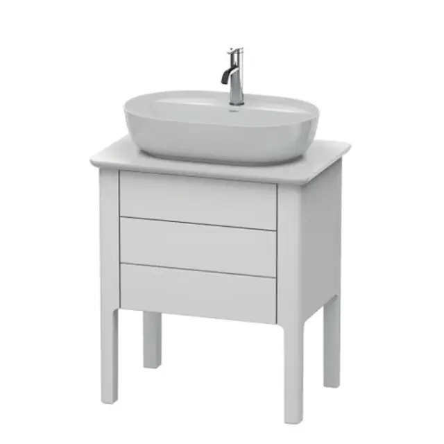 Duravit Luv База напольная, 74,3x68,8xh45 см, цвет белый шелков.-мат. LU956503636