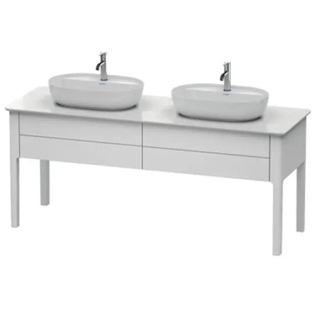 Duravit Luv Консоль из кварцевого камня с 2мя вырезами, 20x178,8xh59,5 cм, цвет белый LU9467B1717