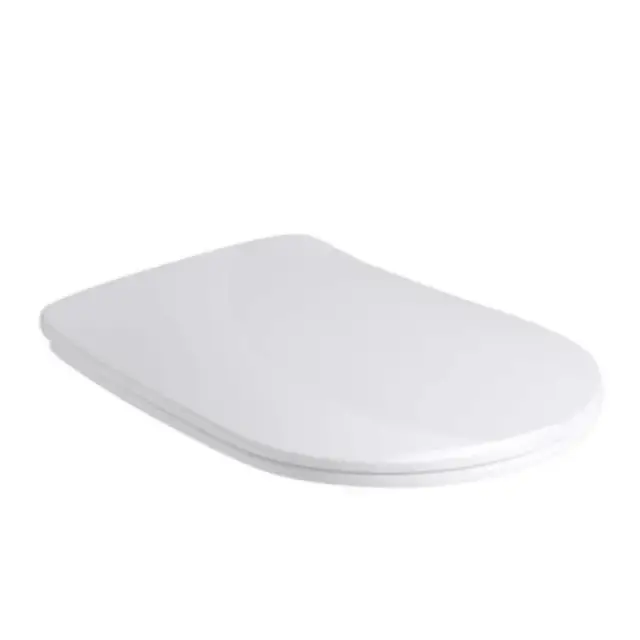 Kerasan Nolita Крышка-сиденье Slim для унитаза, с микролифтом, крепление хром, цвет: Bianco lucido 539101