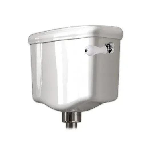 Kerasan Retro Бачок для унитаза подвесной низкий, боковая ручка, без механизма, цвет: Bianco lucido 107201