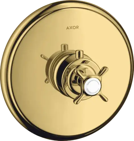 Axor Montreux Термостат для душа встраиваемый, HighFlow, внешняя часть, цвет: полированное золото 16815990