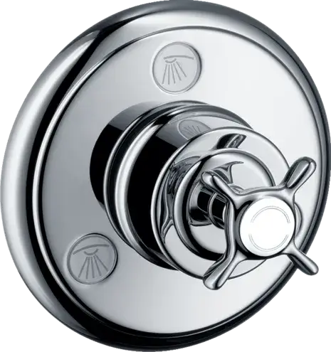 Axor Montreux Запорный/переключающий вентиль Trio/Quattro, внешняя часть, цвет: хром 16830000