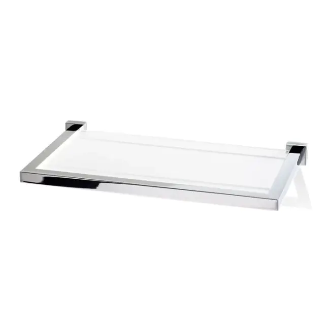 Decor Walther Corner GLA30 Полочка стеклянная 30x16.5 см, цвет хром 0560800